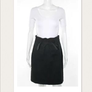 WOMENS CYNTHIA STEFFE BLACK KNEE-LENGTH SKIRT